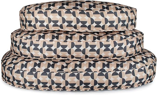 Carolina Pet Oval Lounger Dog Bed - Natural Geo, L