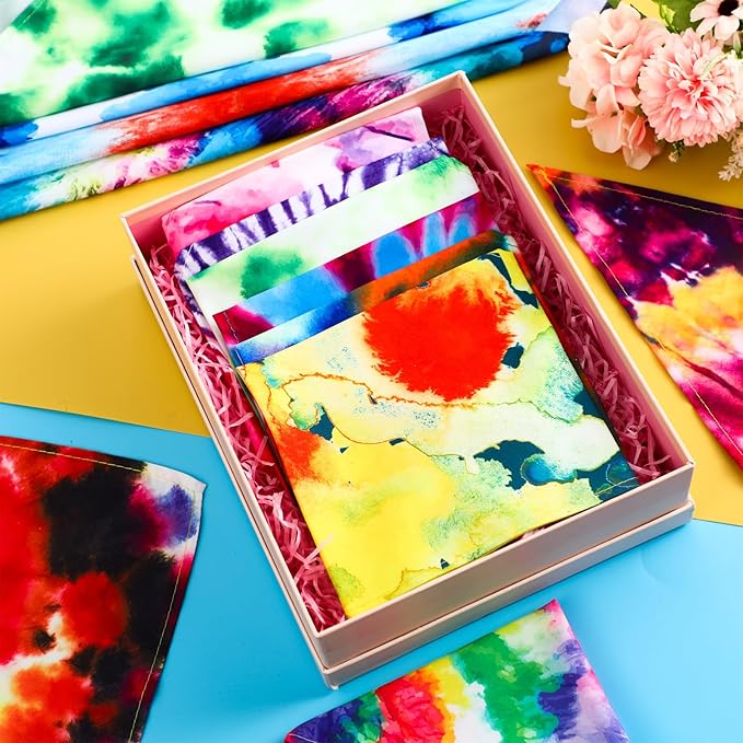 Amylove 120 Pcs Halloween Dog Bandanas Bulk Thanksgiving Day Holiday Triangle Dog Pack Puppy Kerchief Bandana Adjustable Pet Scarf for Pet Cat Costume Accessories Decor(Tie Dye)