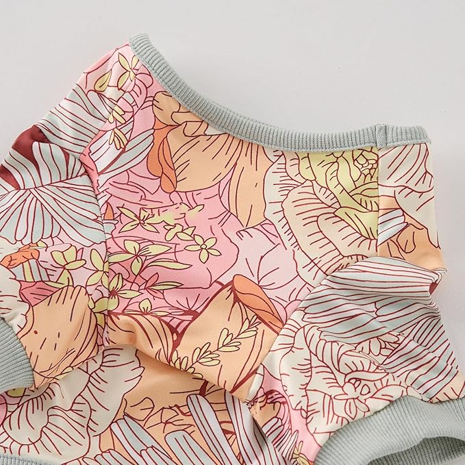 Dog Pajamas Onesie for Small & Medium Dogs - Polyester, Cozy, Wrinkle-Resistant Four-Legged Apparel (Light Brown, Small)