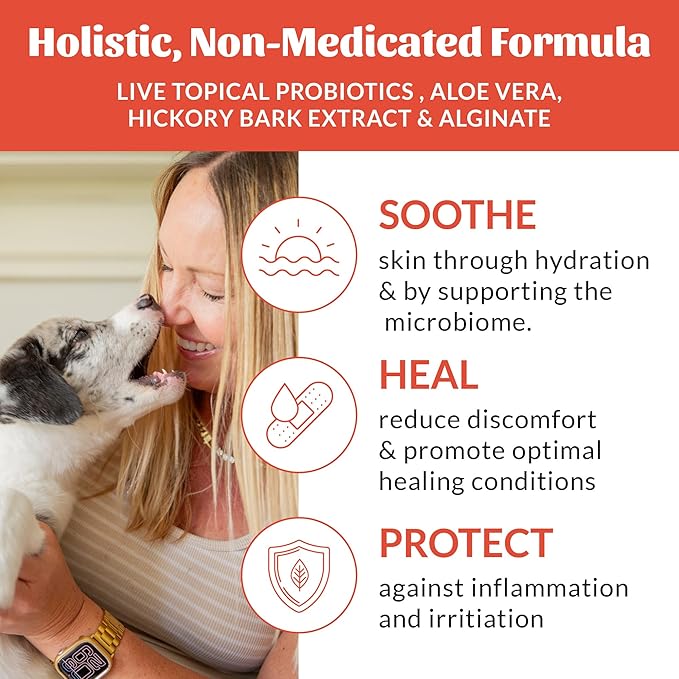 SKOUT'S HONOR Probiotic Hot Spot Hydrogel - Natural Hot Spot Treatment, Soothes and Heals Wounds, Burns, and Irritated Skin, Safe for All Skin Types, 4oz, 2-Pack