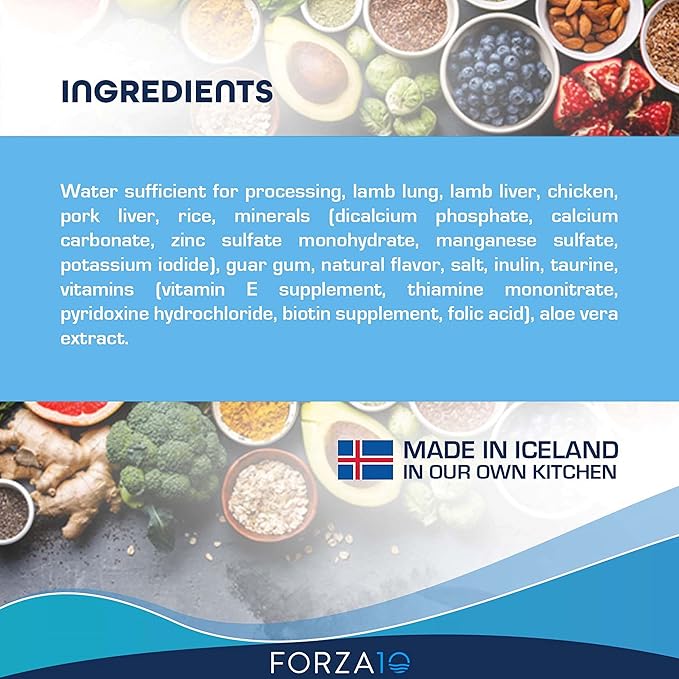 Forza10 Wet Hypoallergenic Cat Food, Canned Wet Cat Food, for Adult Cats with Allergy and Skin and Coat Conditions, 32 Pack Case of 3.5 Ounce Each (Lamb)