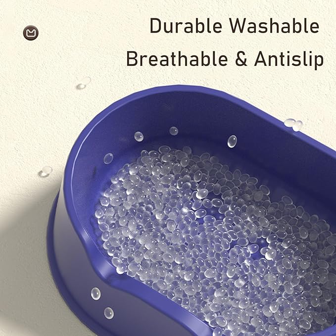 Plastic Cat Bed 100% Recycled Plastic - Cat Bed Durable Washable Breathable & Antislip Easy to Clean Great for Small -White