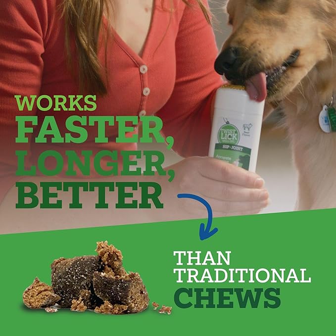 Twist + Lick Well Gel Hip & Joint Supplement for Dogs 2.3 oz