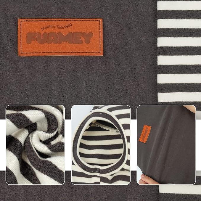 FUAMEY 2 Pack Dog Fleece Vest for Small Dogs,Maltese Chihuahua Stretchy Dog Sweatshirts Warm Dogs Pullover Winter Pet Sweaters with Leash Hole Puppy Turtleneck Sleeveless Grey S