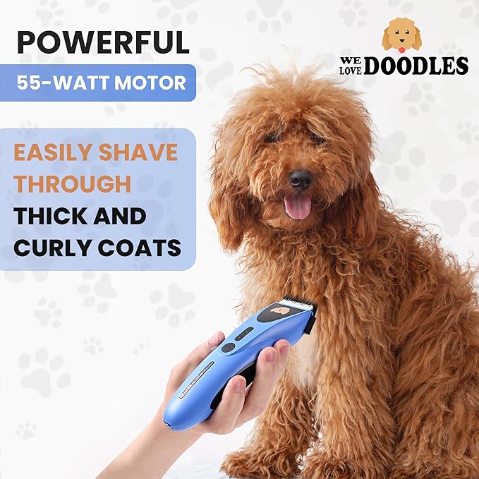 We Love Doodles Professional Dog Clipper, Blue