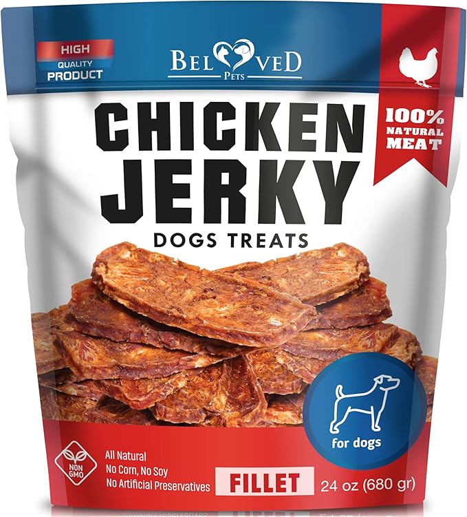Chicken Jerky Dog Treats 1.5 Lb - Human Grade Pet Snacks & Grain Free Meat - All Natural High Protein Dried Strips - Best Chews for Training Small & Large Dogs - Bulk Soft Pack Made for USA