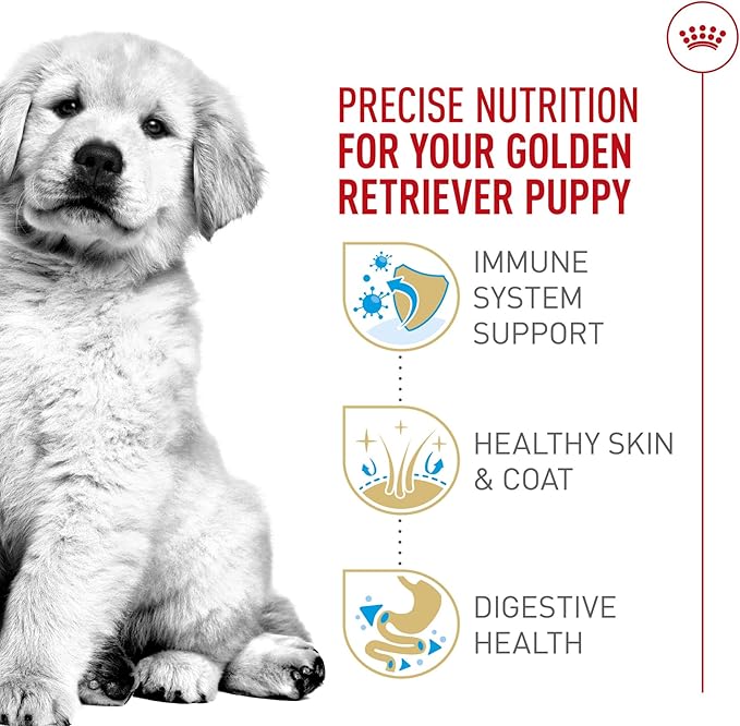 Royal Canin Breed Health Nutrition Golden Retriever Puppy Dry Dog Food, 30 lb Bag