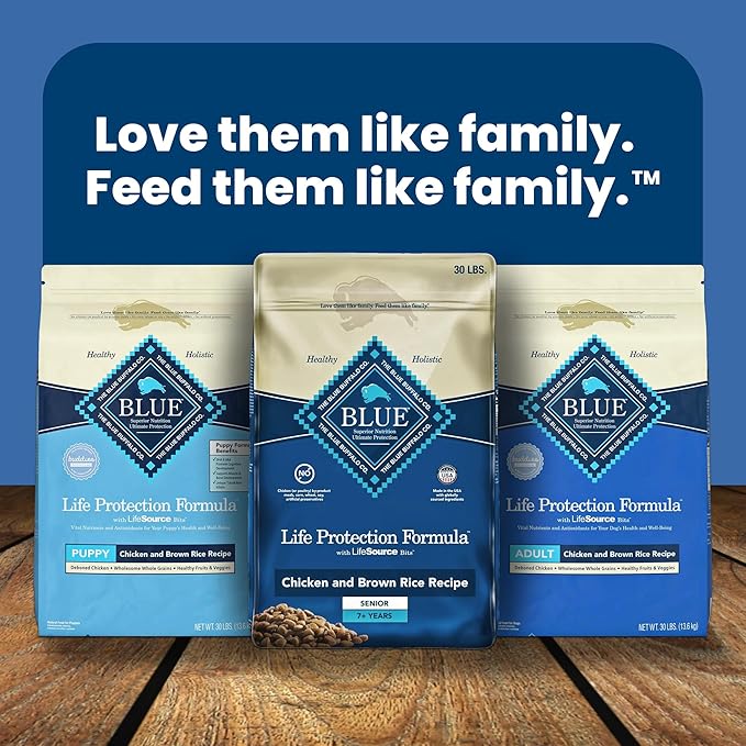Blue Buffalo Life Protection Formula Large Breed Adult Dry Dog Food, Promotes Joint Health and Lean Muscles, Made with Natural Ingredients, Lamb & Brown Rice Recipe, 30-lb Bag