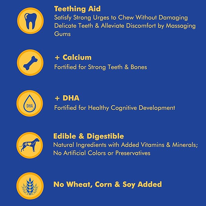 N-Bone 3-Rings Puppy Teething Ring, Chicken Flavor