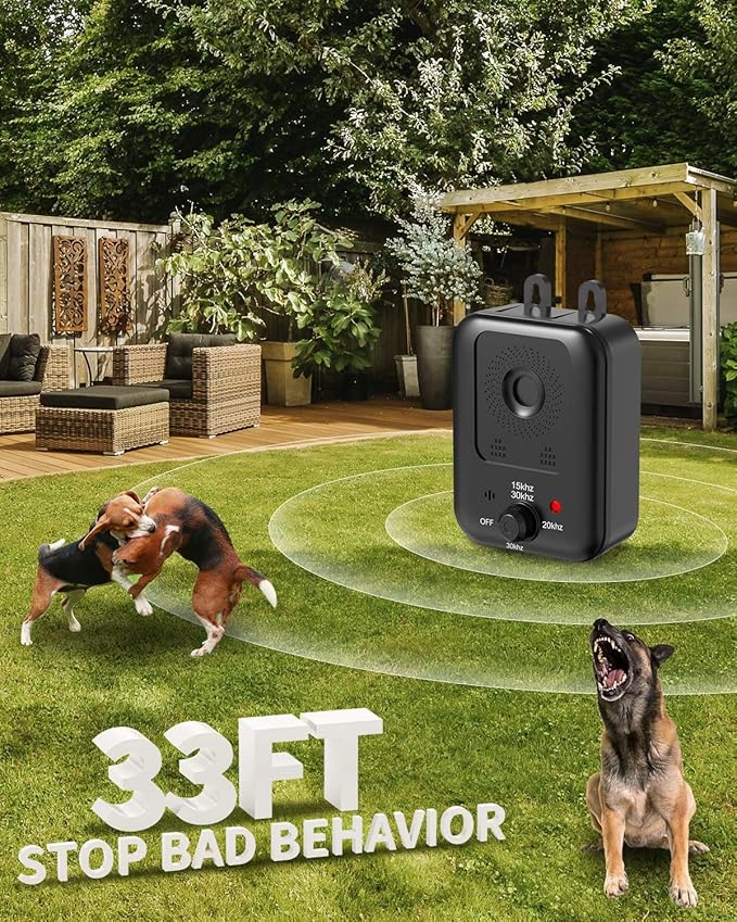 Anti Barking Devices, Auto Dog Barking Control Devices with 3 Modes, Rechargeable Ultrasonic Dog Bark Box Dog Barking Deterrent Devices, Effective Stop Barking Dog Devices for Indoor & Outdoor Dogs 9