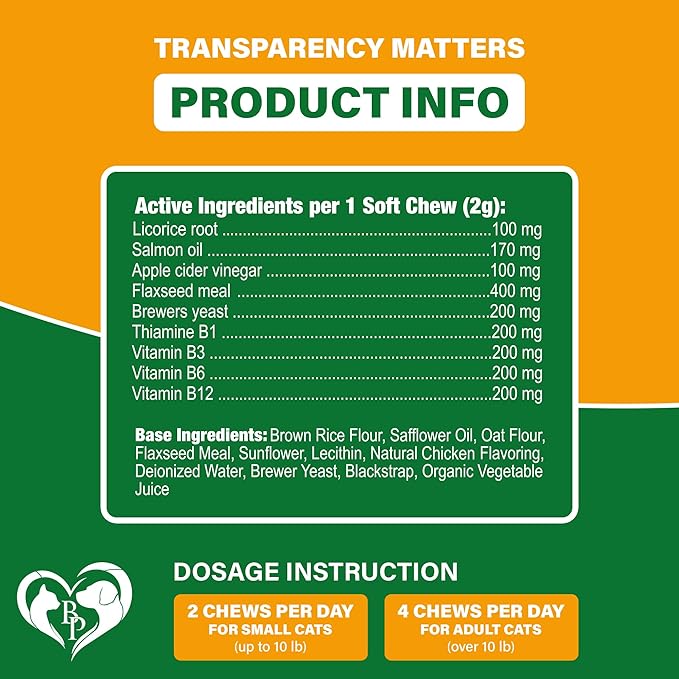 Flea and Tick Prevention Chewable Pills for Dogs and Cats - Revolution Oral Flea Treatment for Pets - Pest Control & Natural Defense - Chewables Small Tablets Made in USA (Chicken (for Cats))