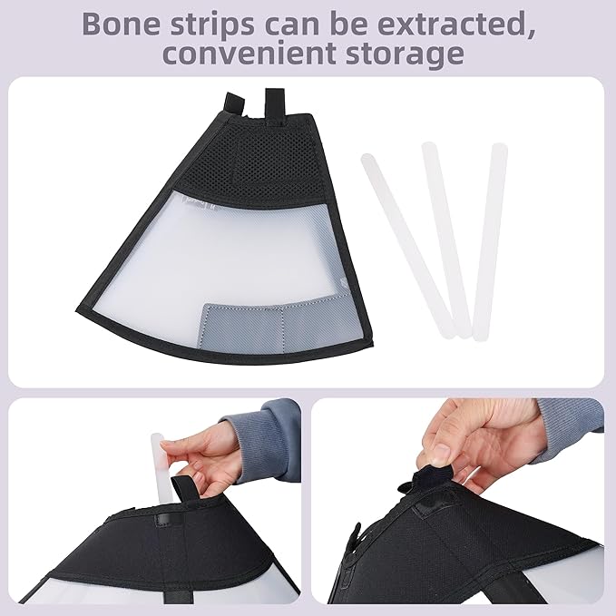 DogLemi Dog Cone Collar, Soft Dog Cone for Dogs After Surgery, Adjustable and Comfortable Elizabeth Collar, Used for Wound Care, Sterilization, Suitable for Medium to Large Dogs (XL)