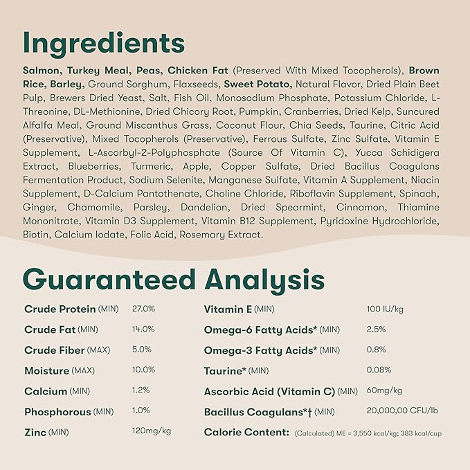 Jinx Premium Dry Dog Food, for All Lifestages - Real Salmon, Brown Rice & Sweet Potato Kibble with Superfoods for Immune Support & Probiotics for Digestive Support - No Fillers - 11.5lb