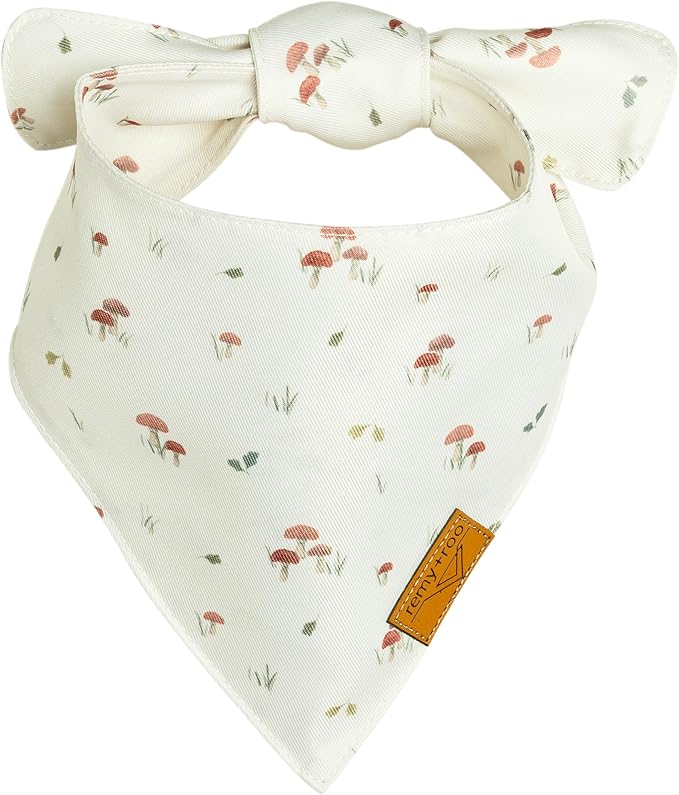 Remy+Roo Dog Bandanas - 4 Pack Marigold Set | Premium Durable Adjustable Polyester Fabric | Patented Shape Girl Dog Bandana| Pack of Bandanas for Dogs (Small)