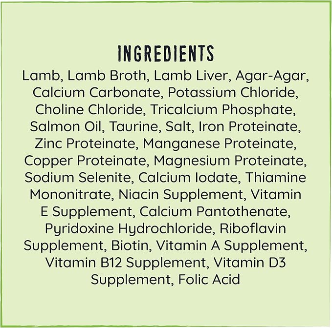 Hound & Gatos Wet Cat Food, 98% Lamb & Liver, Grain Free Pate Cat Food, Real Meat, High Protein, Limited Ingredients, No Additives, 5.5 oz. Cans (Pack of 24)