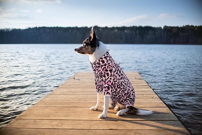 ROZKITCH Camo Winter Dog Coat, Pet Windproof Warm Cold Weather Jacket Vest with Luminous Zipper, Jumpsuit Apparel Outfit Clothes for Small Medium Large Dog L-Pink XL