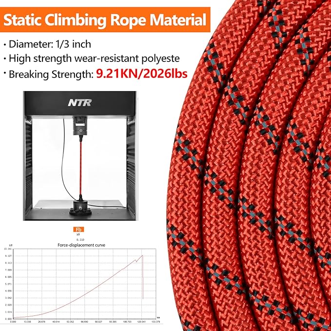 NTR Heavy Duty Dog Leash, 15FT Training Leash with Swivel Lockable Hook, Padded Handle and Highly Reflective Threads, Dog Lead for Walking, Hunting, Camping, Backyard for Small Medium Large Dog Red