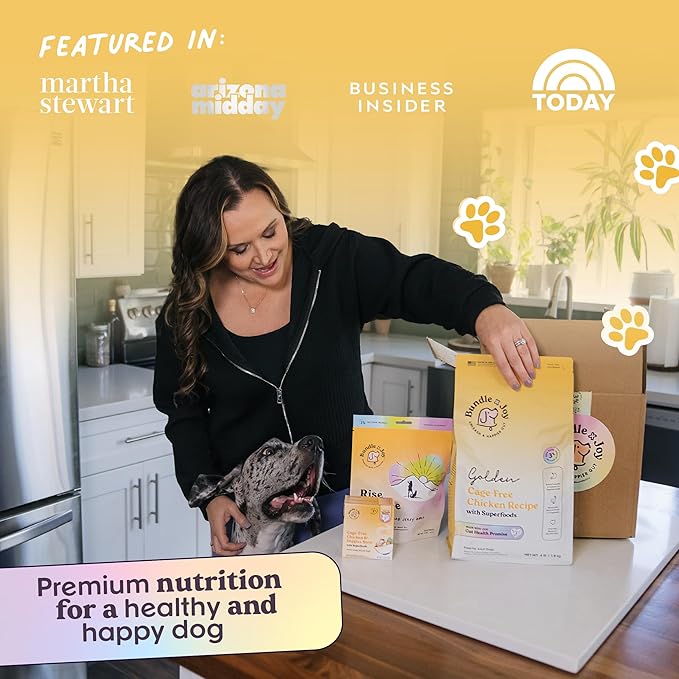 Golden Probiotic Dog Food Dry, Chicken, 4lb Bag, Allergy and Gut-Friendly Adult Kibble for Digestive Health with Cage-Free Chicken, 20 Plant Based Superfoods, Beef and Grain Free