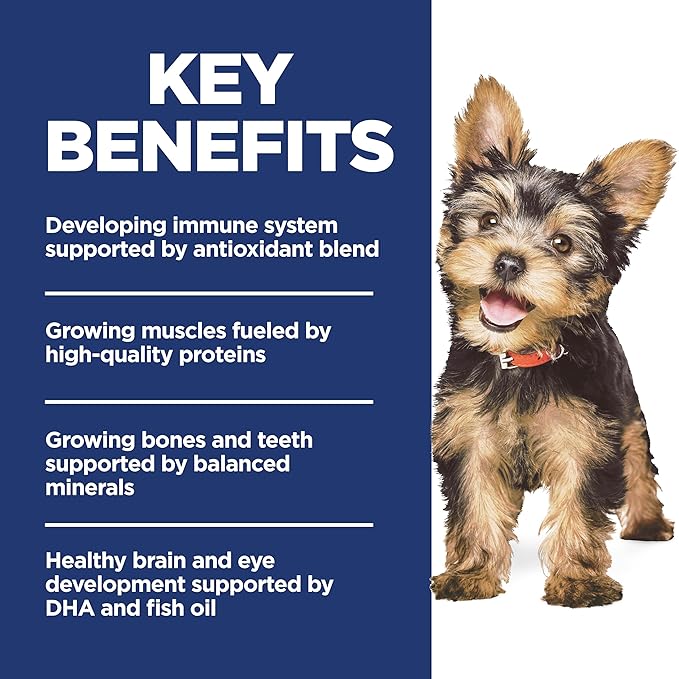 Hill's Science Diet Puppy Small & Mini Breeds Dry Dog Food, Chicken, Brown Rice, & Barley, 4.5 lb Bag