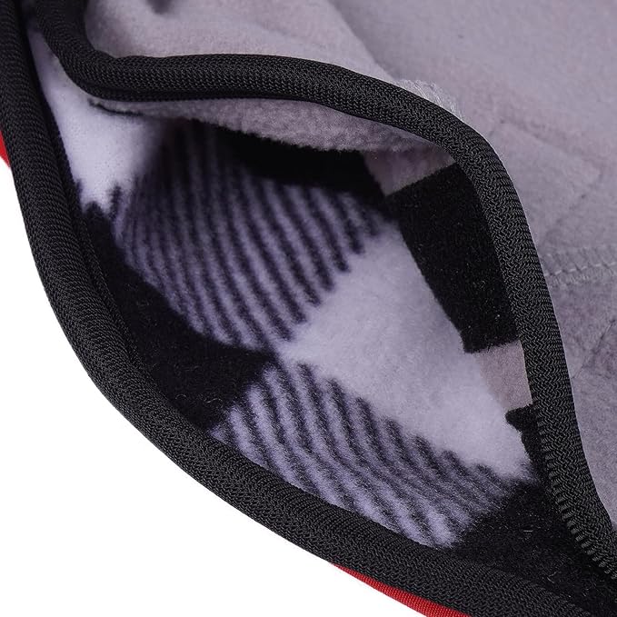 Warm Dog Coat for Winter,Waterproof Jacket with Zipper,Detachable Dog Coat with Adjustable Buckle,Comfortable Jacket for Dogs in Cold and Windy Days.XL Red