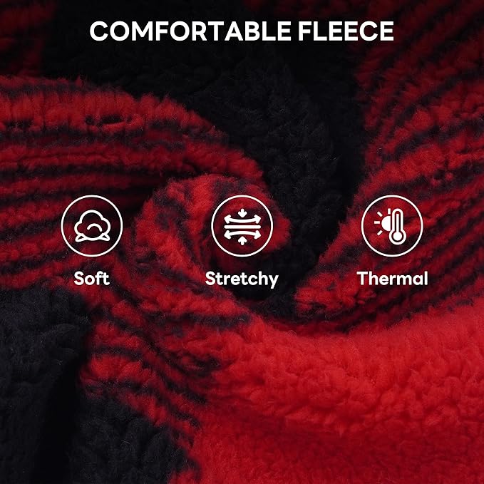 PUMYPOREITY Cozy Fleece Cat Sweater - Stretchy & Warm Knitted Cat Shirt, Super Soft Kitten Sweater, Machine Washable Pet Clothing for Comfort & Style, Red, XL