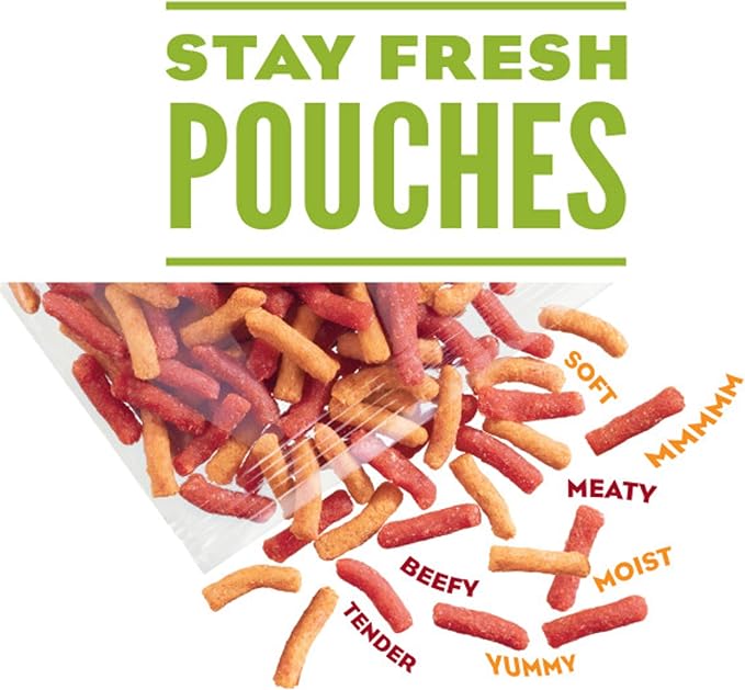 Purina Moist & Meaty Dry Dog Food, Burger with Cheddar Cheese Flavor - 24 ct. Pouch