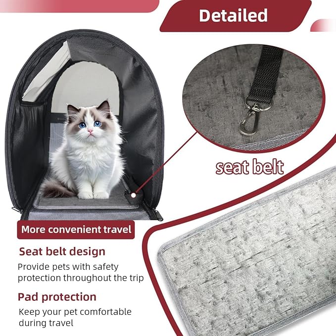Spider Web 4 Pet Travel Carrier Soft Sided Portable Bag for Cats, Small Dogs, Kittens or Puppies