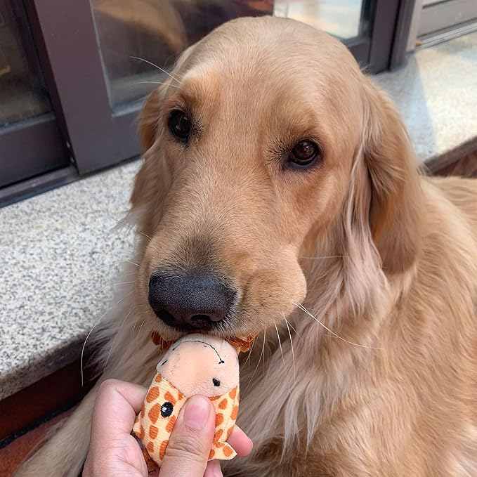 Jalousie 12 Pack Plush Animal Dog Toy, Premium Squeaky Chew Toys for Small Medium Dogs, Stuffed Puppy Toys for Pets - Dental Cleaning & Stress Relief