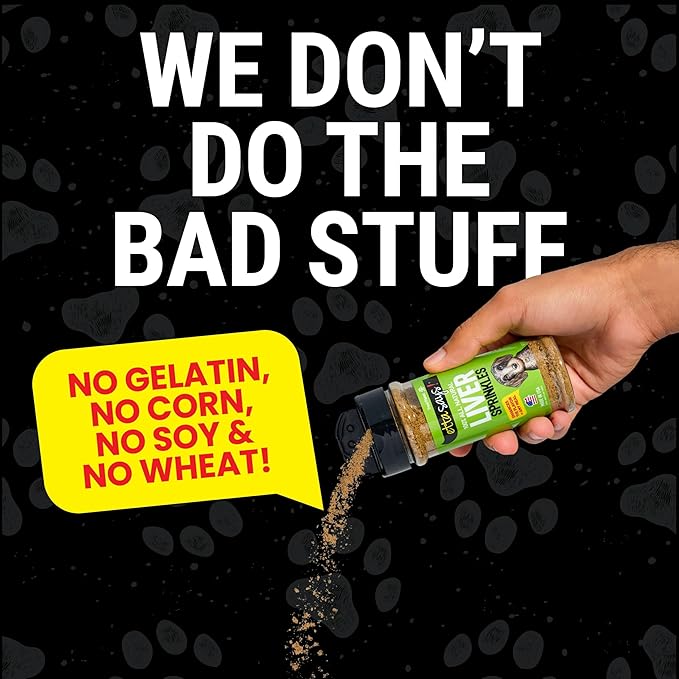 etta says! Liver Sprinkles for Dogs - High Protein Food Topper - Boosts Flavor - 100% Natural and Made in USA (Pack of 3)