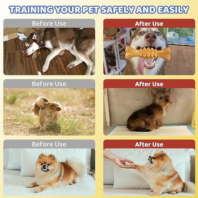 Dog Training Clickers with Wrist Strap, Training Clicker for Pet Like Dog Cat Horse Bird Dolphin Puppy, Big Buttons and Loud Sound (White)