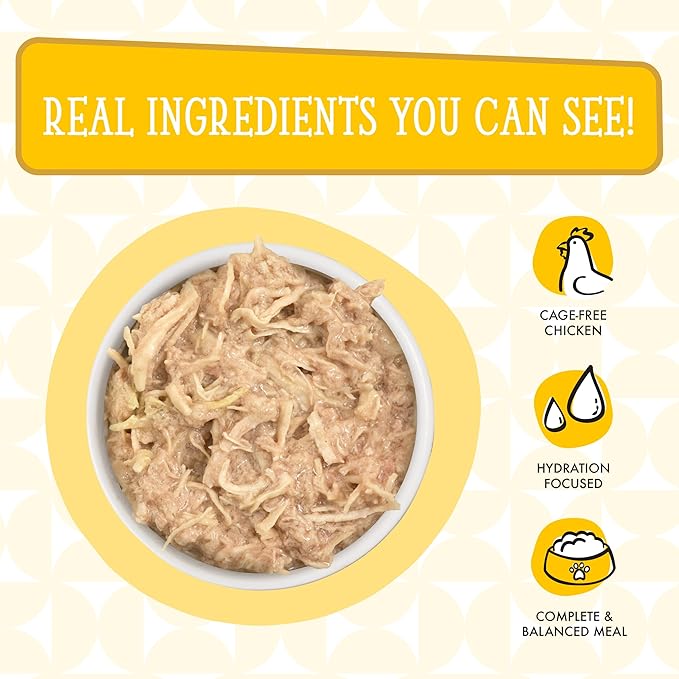 Weruva Cats in The Kitchen, Chicken Frick 'A Zee with Chicken Au Jus Cat Food, 3.2oz Can (Pack of 24)