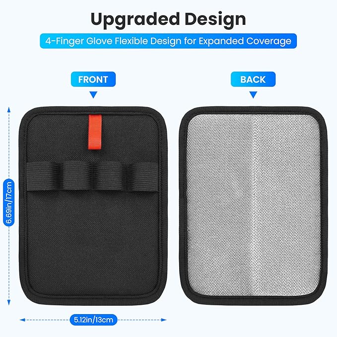 Pet Hair Removal Glove for Cats & Dogs, Upgraded Four-Finger Magic Brush Electrostatic Pet Hair Gloves, Reusable Pet Hair Remover Tool for Laundry, Couch, Carpet, Car Seat