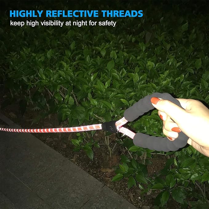 Reflective Dog Collar Padded with Soft Neoprene Breathable Adjustable Nylon Dog Collars for Small Medium Large Dogs (X-Small (Pack of 1), Pink Collar+Leash)