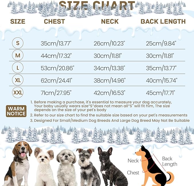 BRKURLEG Grey Dog Winter Coat, Cozy Winter Dog Jackets, Small Dogs Coat with Harness, Onesie Body Warm Puppy Jacket, Pet Reflective Windproof Cold Weather Jackets, Puppy Four-Legged Puffer Coats, S