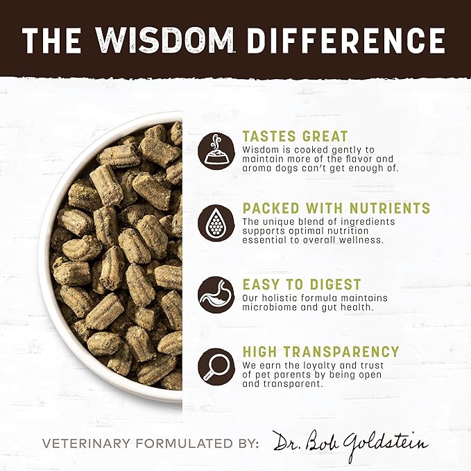 Earth Animal Wisdom Air Dried Dog Food | From The Seed Recipe Premium Natural Dog Food | Plant-Based | All Breeds & Ages | Made in The USA | 8 Pound Bag