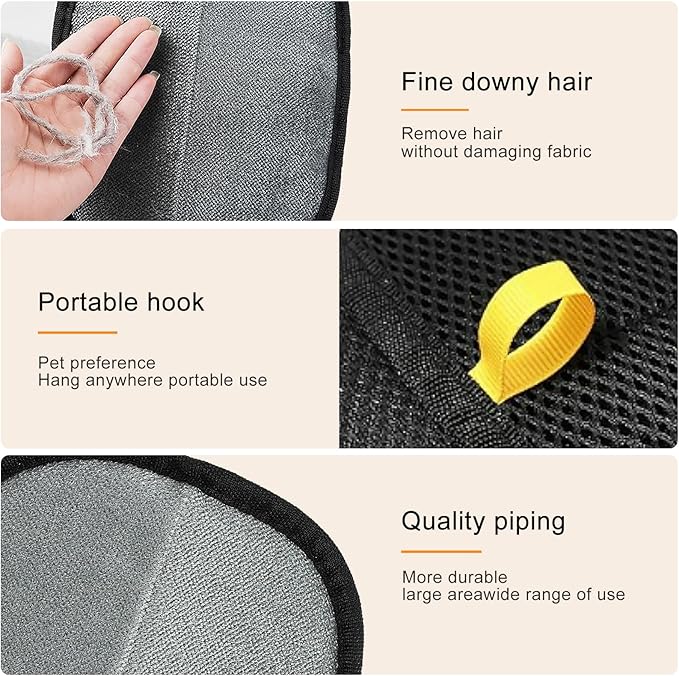 4 Pack Electrostatic Pet Hair Removal Gloves, 2025 New Upgrade Magic Brush Pet Hair Remover Tool, Washable Reusable Cats and Dogs Grooming Gloves for Laundry, Couch, Car Seat, Furniture