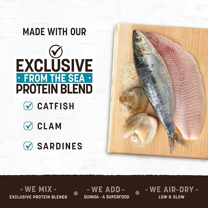 Earth Animal Wisdom Air-Dried Jerky from The Sea Recipe | Dog Treats | Dog Snacks | Premium Natural Fish Jerky Strips | 4 oz |Made in The USA (Pack of 1)