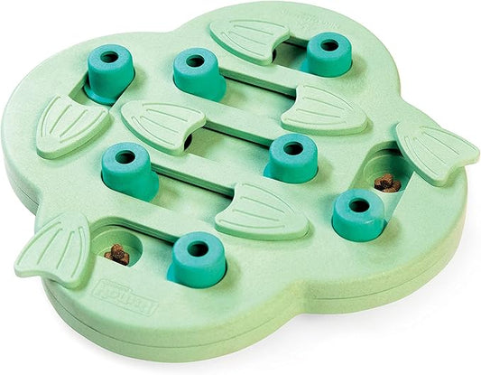 Outward Hound by Nina Ottosson Puppy Hide N' Slide Treat Puzzle Enrichment Dog Toy, Green