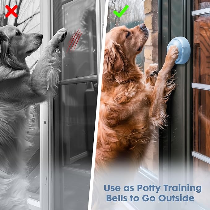 Recordable Dog Buttons, Loud 30-sec Voice Recording Buttons, Pet, Dog, Cat Buttons for Communication, Training and Talking Buttons for Small Dogs, with Mat, Training Manual, Stickers, 4 Buttons