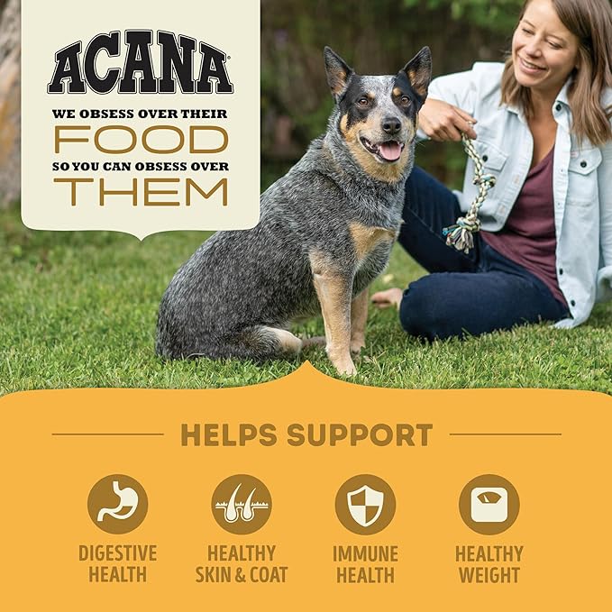 ACANA Grain Free Dry Dog Food Free Run Poultry Recipe 25lb Bag