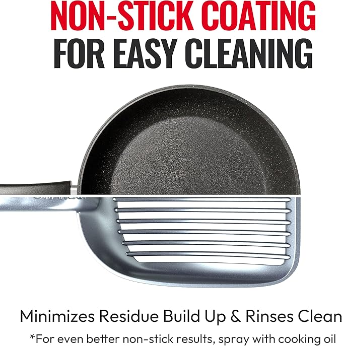 Sifter w/ Deep Shovel Cat Litter Scoop - Designed by Cat Owners - Durable Plastic Cat Litter Scooper for Litter Box - Solid Strong Handle. By iPrimio. Patented Kitty Litter Scoop