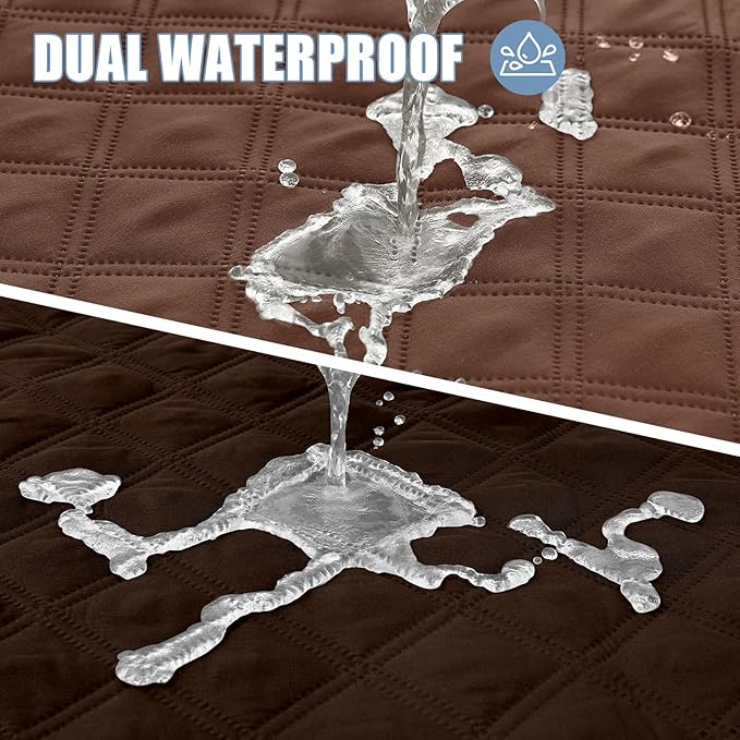 Smiry Waterproof Dog Blanket, Reversible Dog Bed Cover Pet Blanket, Soft Pet Couch Covers for Sofa Washable, Bed Couch Sofa Furniture Protector for Puppy Cat Kids (30"x53", Brown/Chocolate)