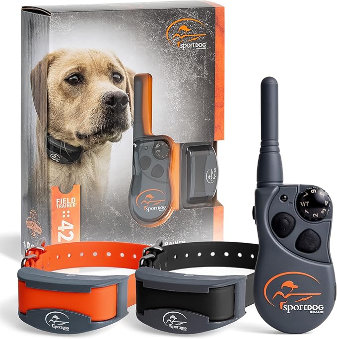 SportDOG Brand FieldTrainer 425X Remote Trainer - 500 Yard Range - Rechargeable Dog Training Collar with Static, Vibrate, and Tone - SD-425X