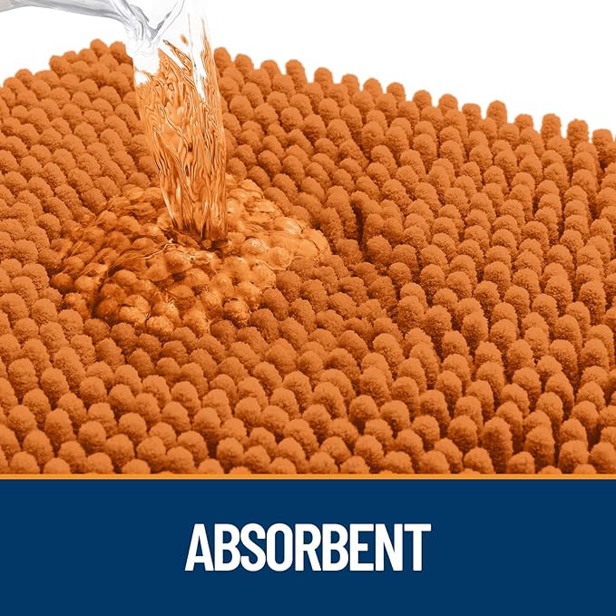 OLANLY Dog Door Mat for Muddy Paws 30x20, Absorbs Moisture and Dirt, Absorbent Non-Slip Washable Doormat, Quick Dry Chenille Mud Mat for Dogs, Entry Indoor Entryway Carpet for Inside Floor, Clay