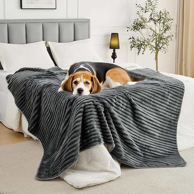 Flannel Washable Pee Pad for Dogs - 1 Pack Reusable Dog Pee Pads Extra Large, Fast Absorb Pet Playpen Mat with Non-Slip Back, Waterproof Puppy Training Pad. (Dark Grey, 72" X 72")