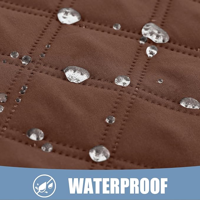 Smiry Waterproof Dog Blanket, Reversible Dog Bed Cover Pet Blanket, Soft Pet Couch Covers for Sofa Washable, Bed Couch Sofa Furniture Protector for Puppy Cat Kids (40"x80", Brown/Brown)