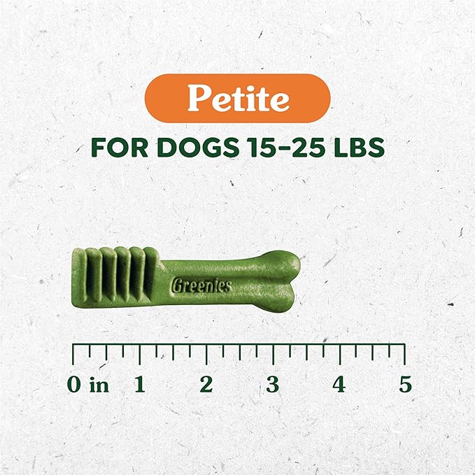 Greenies Original Petite Dental Dog Treats, 27 oz. Pack (45 Treats)