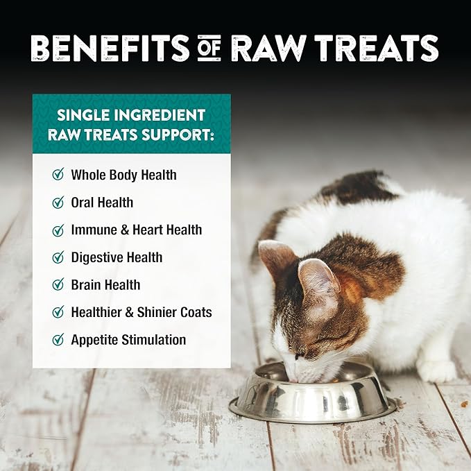 Northwest Naturals Raw Rewards Freeze-Dried Chicken Heart Treats for Dogs and Cats - Bite-Sized Pieces - Healthy, 1 Ingredient, Human Grade Ingredients, Natural, Proudly Made in USA, 3 Oz (Pack of 3)