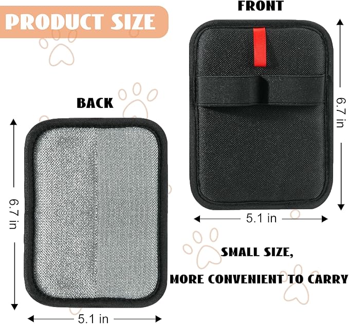 Pet Hair Removal Glove,Pet Hair Remover for Cat & Dog,New Upgraded Electrostatic Gloves Pet Hair,Reusable Electro Static Pet Hair Remover Electrostatic Gloves(2PC Red)