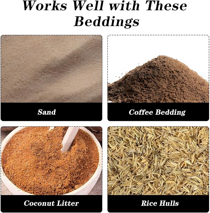 Chicken Poop Scooper, Removable Long Handle Coop Scoop, Adjustable 22.4-41.9 Inches, Chicken Coop Scoop, Can Be Used to Clean Chicken Coops Cat Litter Boxes and Cattle Pens